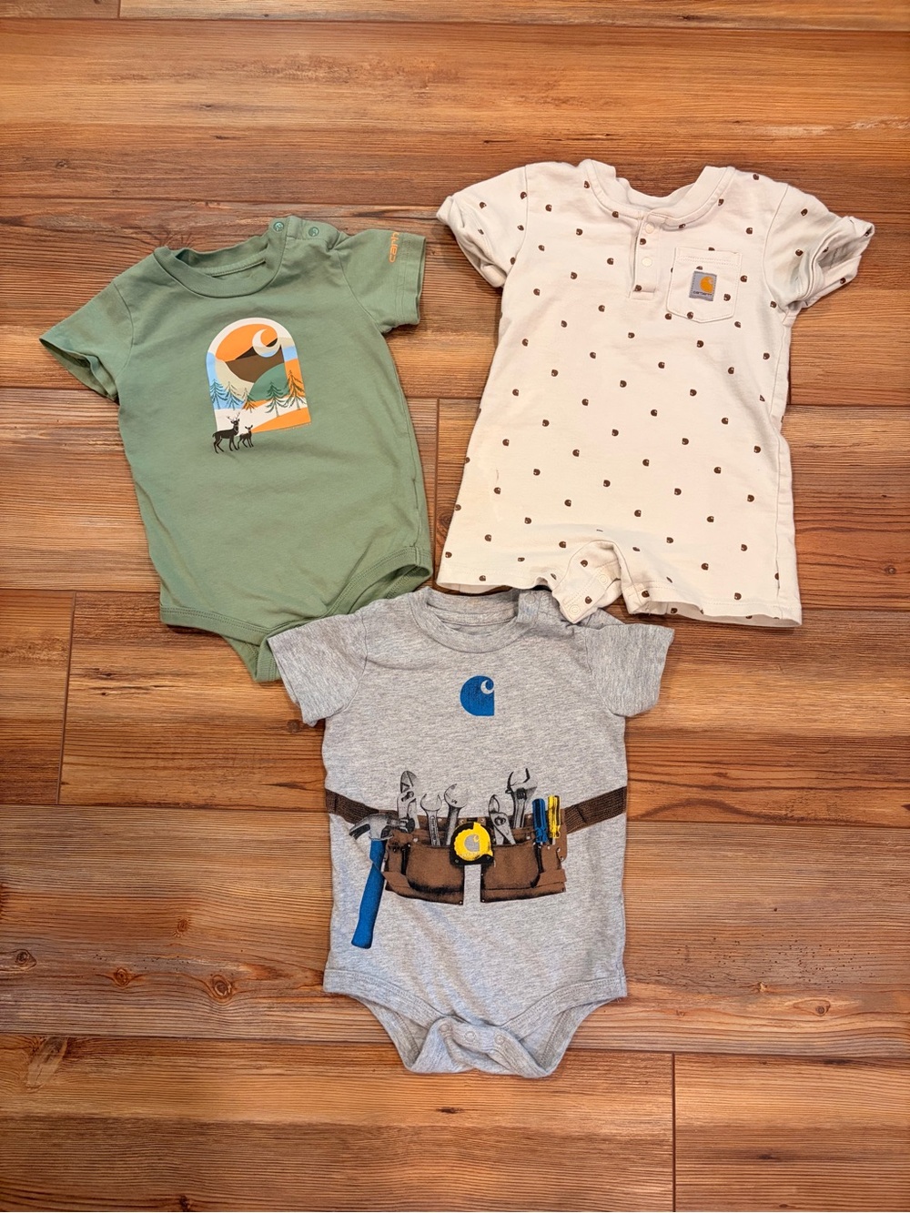 Carhartt 12 Months Lot Bodysuits